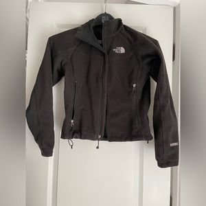Women’s full zip black Windwall jacket, XS
